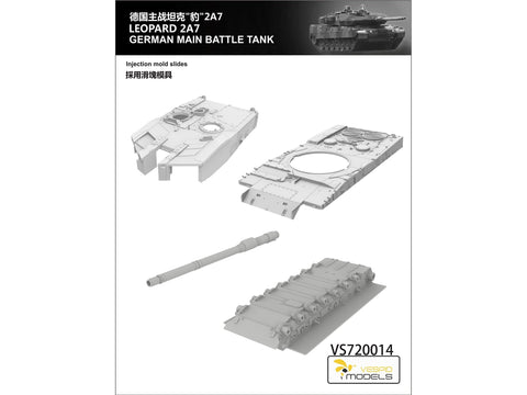 Vespid Models Leopard 2A7 vokiečių tankas 1/72 – plastikinis surinkimo modelis
