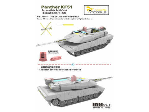 VESPID Panther KF51 1/72 plastikinis tanko modelio rinkinys