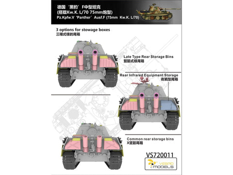 Vespid Pz.Kpfw.V Panther F 1/72 plastikinis surinkimo rinkinys (75 mm L/70)