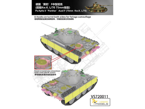 Vespid Pz.Kpfw.V Panther F 1/72 plastikinis surinkimo rinkinys (75 mm L/70)