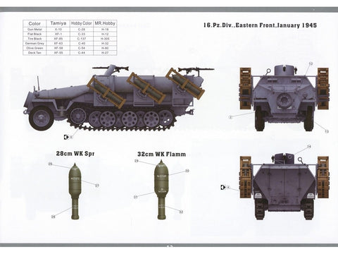 Sd.Kfz.251/1 Ausf.D Stuka zu Fuss plastikinis modelis 1/35