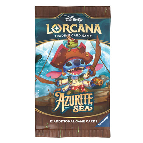 Disney Lorcana: Azurito jūra Booster pakelis (12 kortų, anglų k.)