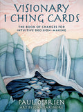 I Ching kortos Visionary — Paul O'Brien viršelis su pasteliniais kriokliais ir tamsiu baseinu, artima viršelio kompozicija