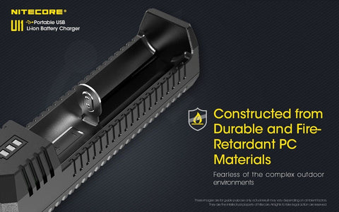 Nitecore UI1 išmanus nešiojamas USB Li-ion baterijų įkroviklis