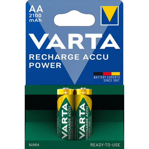 Varta AA 2100mAh NiMH įkraunamos baterijos Recharge Accu Power 2 vnt