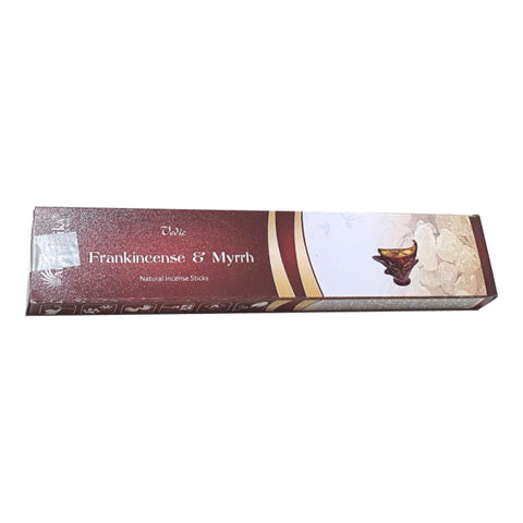 Smilkalai frankincense ir myrrh, ilga bordo dėžutė, skirta natūraliam aromatui namuose ir meditacijai