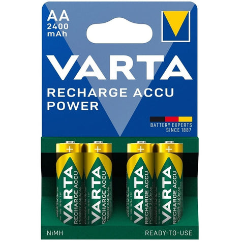 Varta AA 2400mAh įkraunamos baterijos R2U, 4 vnt. rinkinys