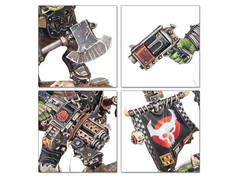 Warhammer 40,000 Orkų startinis rinkinys – miniatiūros, dažai, teptukas