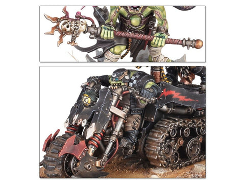 Warhammer 40,000 Orkų startinis rinkinys – miniatiūros, dažai, teptukas