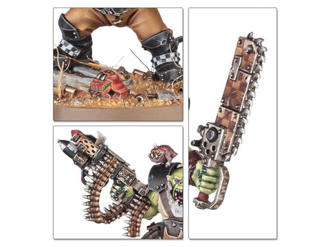 Warhammer 40,000 Orkų startinis rinkinys – miniatiūros, dažai, teptukas