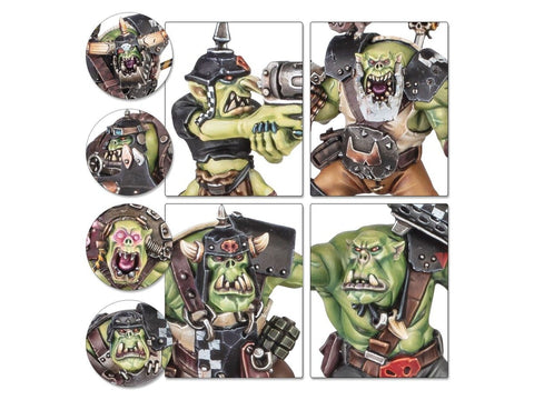 Warhammer 40,000 Orkų startinis rinkinys – miniatiūros, dažai, teptukas