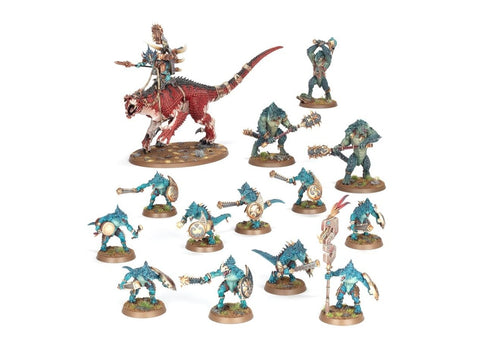 Warhammer AoS Seraphon Spearhead rinkinys: Carnosaur, Kroxigor, Saurus kariai
