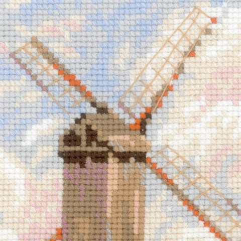 RIOLIS: Windmill at Knokke after C. Pissarro's Painting siuvinėjimo rinkinys iš RIOLIS Nr.: 1702 - HOBI.LT 🇱🇹