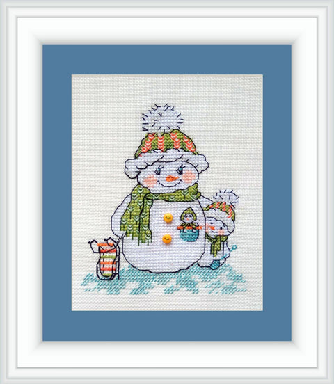 Siuvinėjimo kryželiu rinkinys Winter Walk, 11x12 cm, NeoCraft