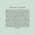 Knyga "The Past a Prison" – žalsvos puslapio ištrauka apie atsiskyrimą nuo kitų tragedijų, p. 42.