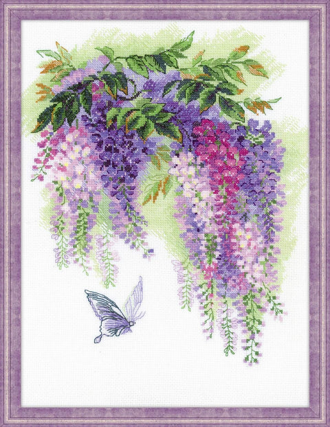 RIOLIS: Wisteria siuvinėjimo rinkinys iš RIOLIS Nr.: 1672 - HOBI.LT 🇱🇹