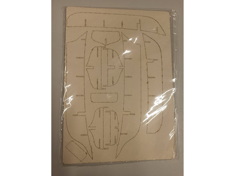 WMC SPRAY jachta – lazeriu pjautas faneros rėmas, mastelis 1:50