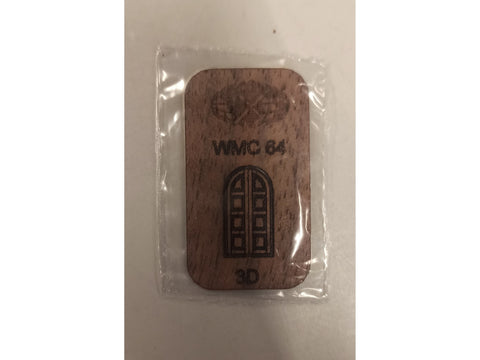 WMC Vilniaus katedros varpinės durys, fanera, 1/150 maketas