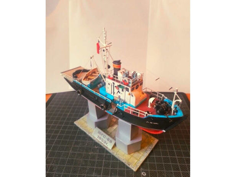 WMC JŽS-80 jūrų žvejybos seineris – popierinis modelis 1:100