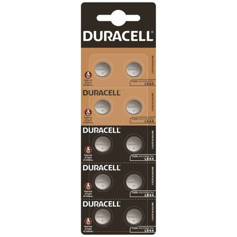 Duracell LR44 šarminės baterijos 10 vnt laikrodžiams ir žaislams