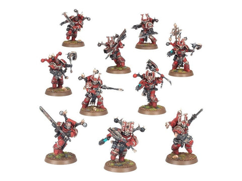 Warhammer 40,000 World Eaters: Khorne Berzerkers (10 vnt.)