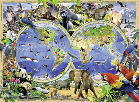 Ravensburger: World of Wildlife XXL Jigsaw Puzzle - 300pcs. - RAVENSBURGER dėlionė - HOBI.LT 🇱🇹