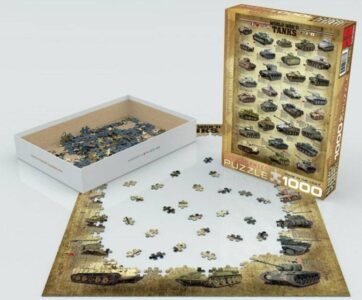II pasaulinio karo tankų dėlionė 1000 detalių, Eurographics 8+