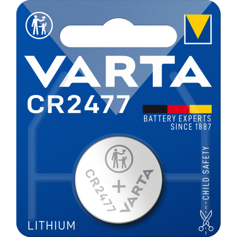 Varta CR2477 3V ličio mygtukinė baterija laikrodžiams ir raktams