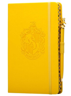 Harry Potter Hufflepuff užrašinė su rašikliu – veganiška oda, 184 psl., fanams