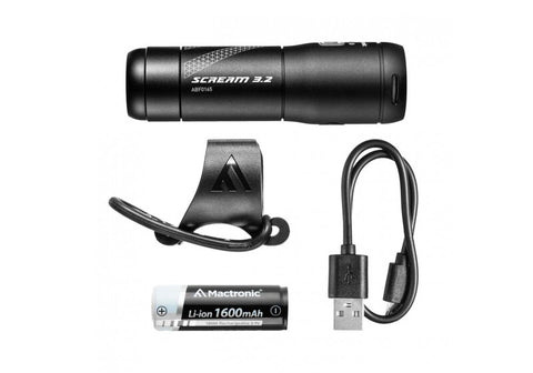Mactronic Scream 3.2 USB dviračio žibintas 600 lm, atsparus vandeniui