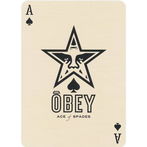 OBEY raudonos žaidimo kortos - premium, kolekcinės, pokeriui ir triukams