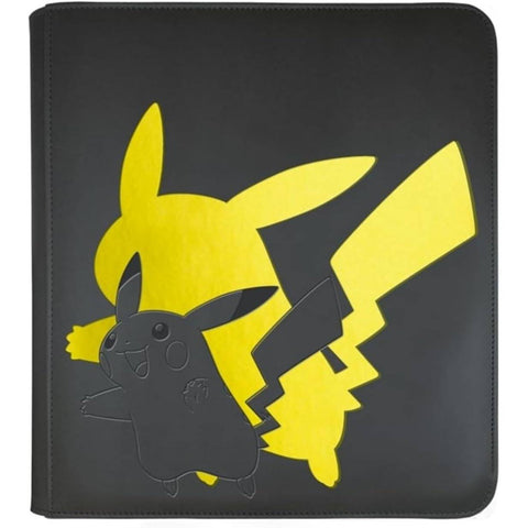 Pokémon Pikachu Premium PRO segtuvas su užtrauktuku – 12 kišenių, 480 kortų