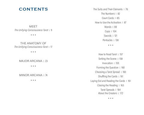 Unifying Consciousness Taro kaladė, 79 kortos su vadovu, Rider–Waite