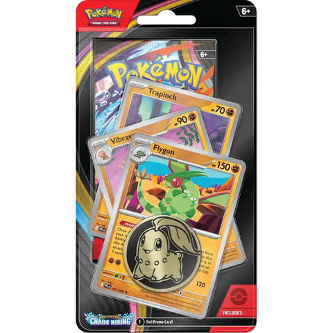 Pokémon TCG Chaos Rising Premium blisteris su promo kortomis ir moneta (ENG)