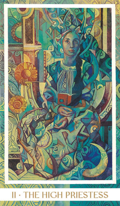 Crystal Tarot taro kortos – premium leidimas Lo Scarabeo, vitražo stiliaus