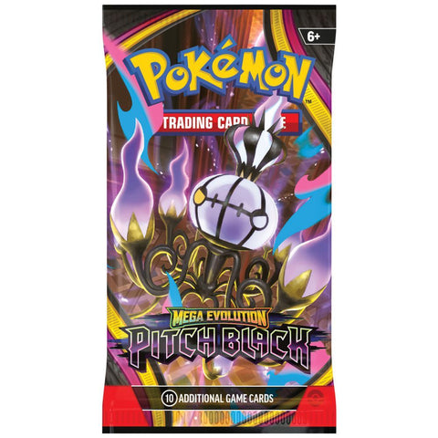 Pokémon TCG Mega Evolution Pitch Black – 6 papildymo pakelių rinkinys (EN)