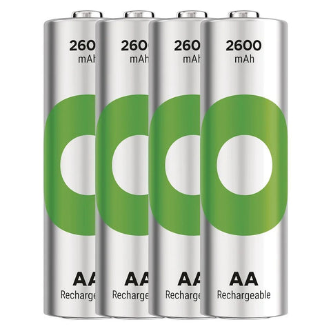 GP ReCyko AA 2600mAh įkraunamos baterijos (NiMH), rinkinys 4 vnt.