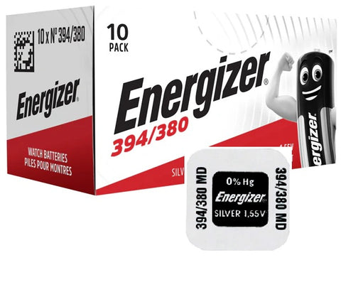 Energizer 394/380 sidabro oksido laikrodžio baterija 1,55 V