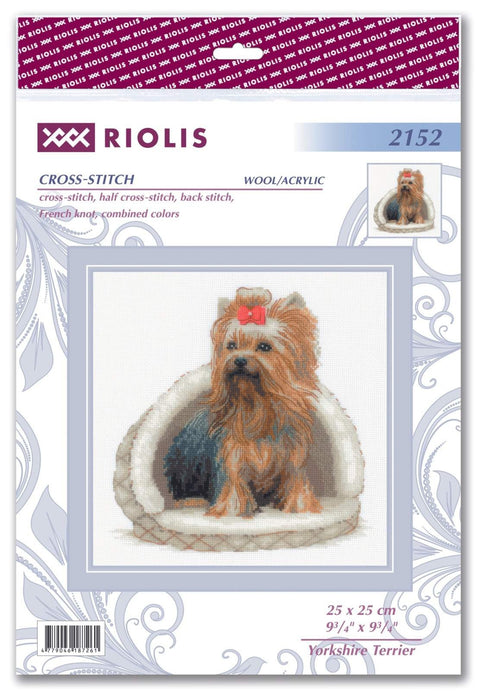 RIOLIS: Yorkshire Terrier. Siuvinėjimo rinkinys iš RIOLIS Nr.: 2152 - HOBI.LT 🇱🇹