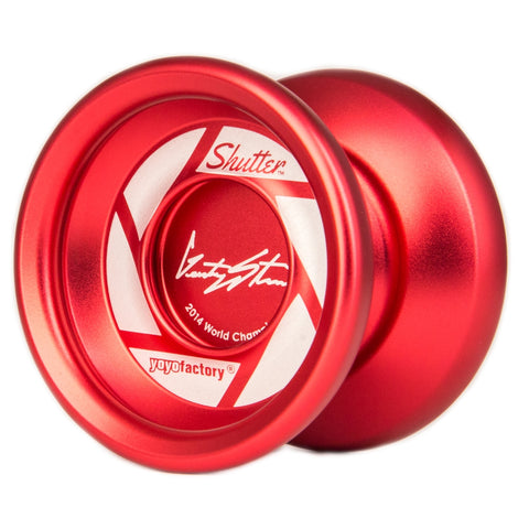 YoYoFactory Shutter – raudonas yo-yo, Gentry Steino parašas, pažengusiems