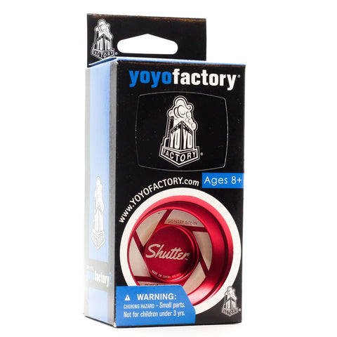 YoYoFactory Shutter – raudonas yo-yo, Gentry Steino parašas, pažengusiems