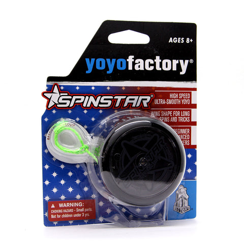 YoYoFactory Spinstar yo-yo juodas – pradedantiesiems ir pažengusiems 8+