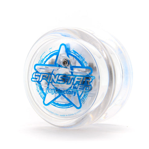 YoYoFactory Spinstar LED – mėlynas šviečiantis yo-yo pradedantiesiems ir pažengusiems (8+)