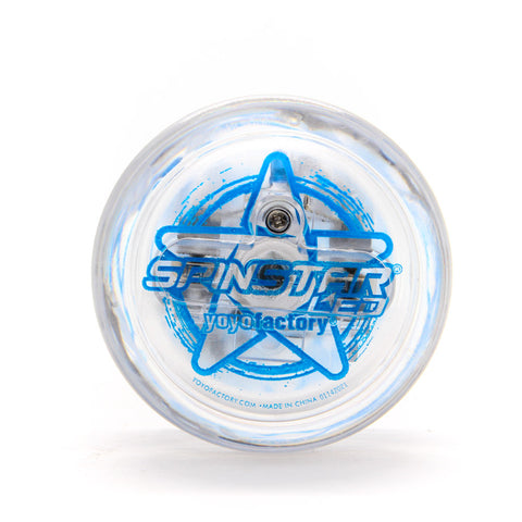YoYoFactory Spinstar LED – mėlynas šviečiantis yo-yo pradedantiesiems ir pažengusiems (8+)