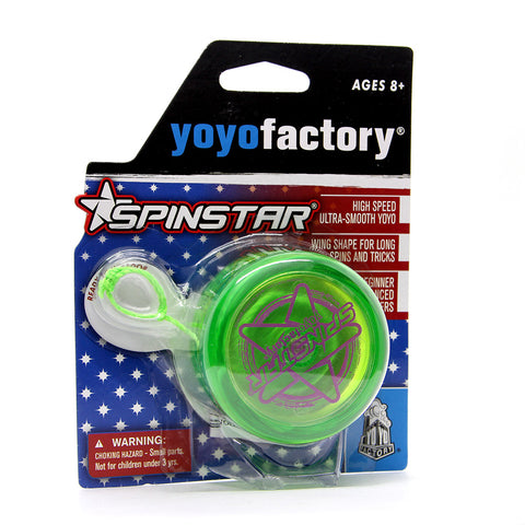 YoYoFactory Spinstar žalias yo-yo triukams – polikarbonatas, 8+