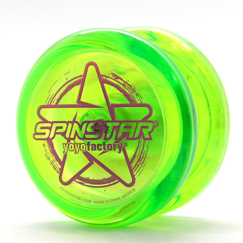 YoYoFactory Spinstar žalias yo-yo triukams – polikarbonatas, 8+