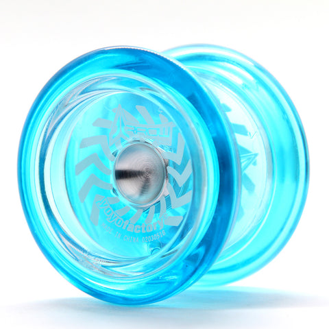 YoYoFactory Arrow mėlynas jojo – pradedantiesiems ir triukams, su priedais