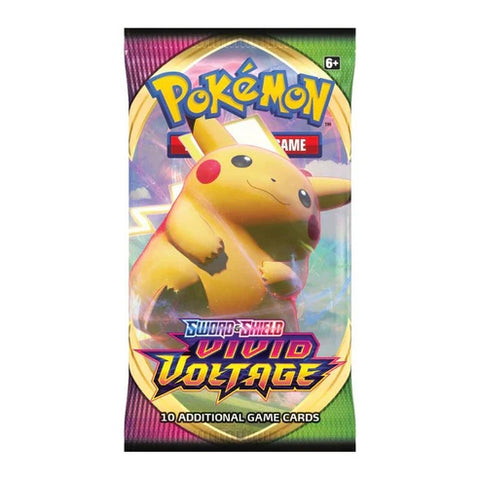 Pokémon TCG Sword & Shield Vivid Voltage papildymo pakelis, 10 kortų, anglų k.
