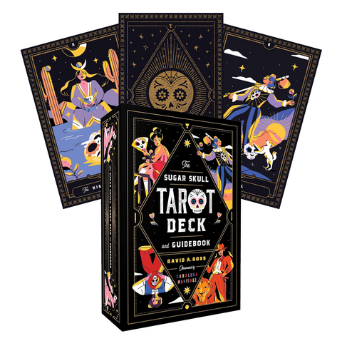Sugar Skull Taro kortos: spalvinga 78 kortų kaladė su vadovu (anglų k.)