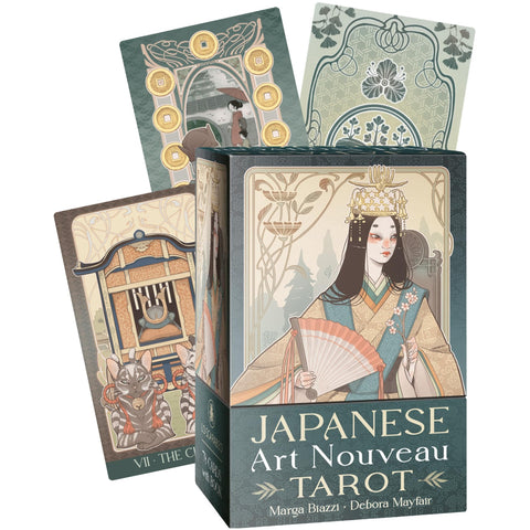 Japanese Art Nouveau Taro kortos – elegantiška japoniška kaladė